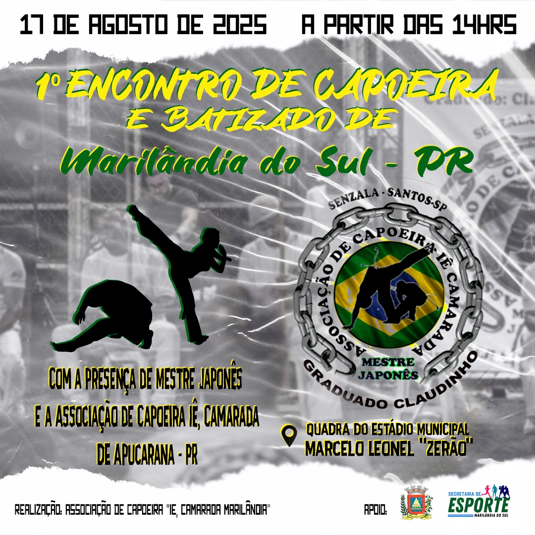 Imagem do evento 1º Encontro de Capoeira e Batizado de Marilândia do Sul