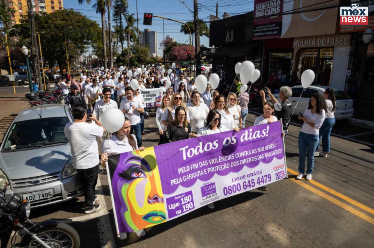 Imagem da notícia Apucarana marcha por justiça: fim da violência contra a mulher